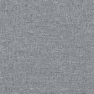 Bed Frame "Dover" Light Grey 120x200 cm Fabric