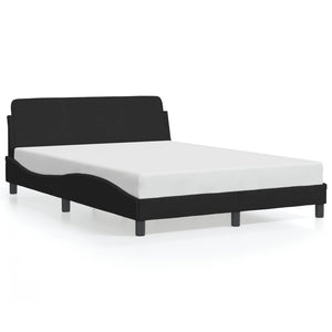 Bed Frame "Dover" Black 120x200 cm Velvet