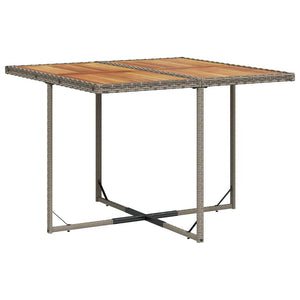 Matgrupp för trädgården med dynor 5 delar grå konstrottning