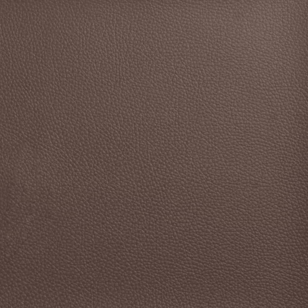 Bed Frame "Viana" without Mattress Brown 90x190 cm Faux Leather