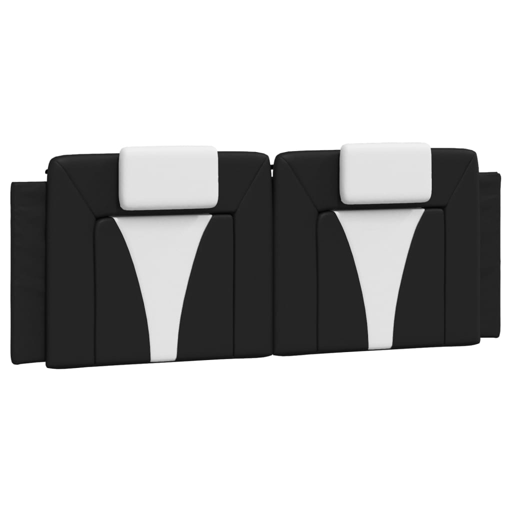 Bed Frame "Viana" without Mattress Black and White 140x200 cm Faux Leather