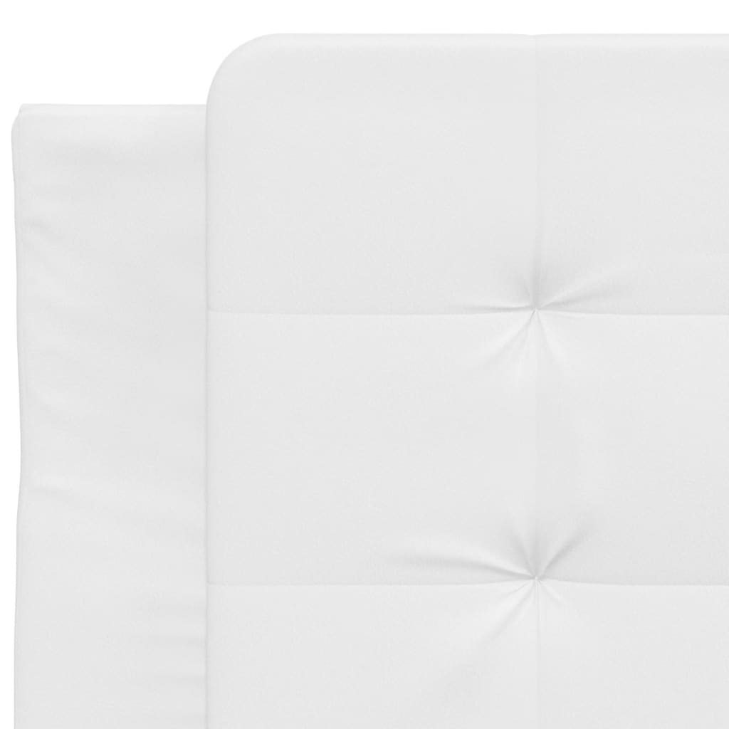 Bed Frame without Mattress "Zadar" White 80x200 cm Faux Leather
