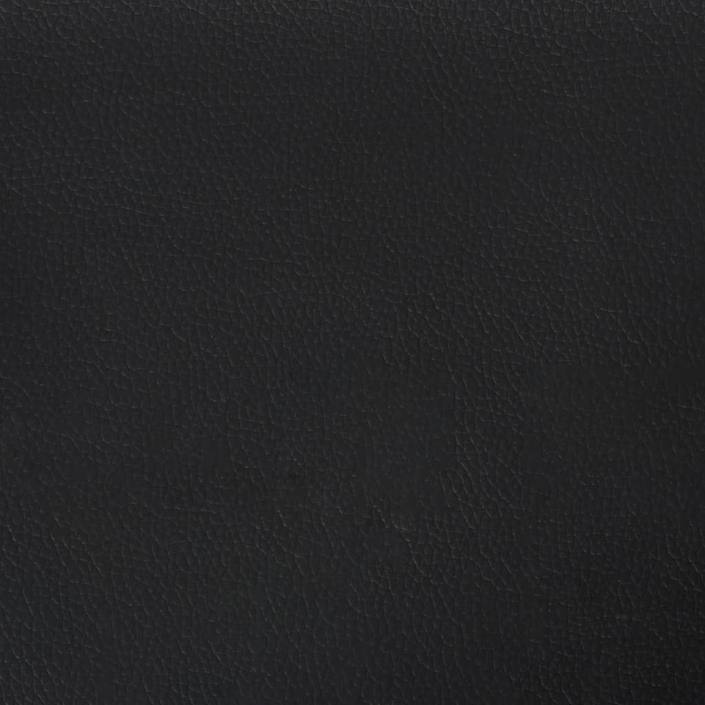 Bed with Mattress "Dover" Black and White 90x190 cm Faux Leather