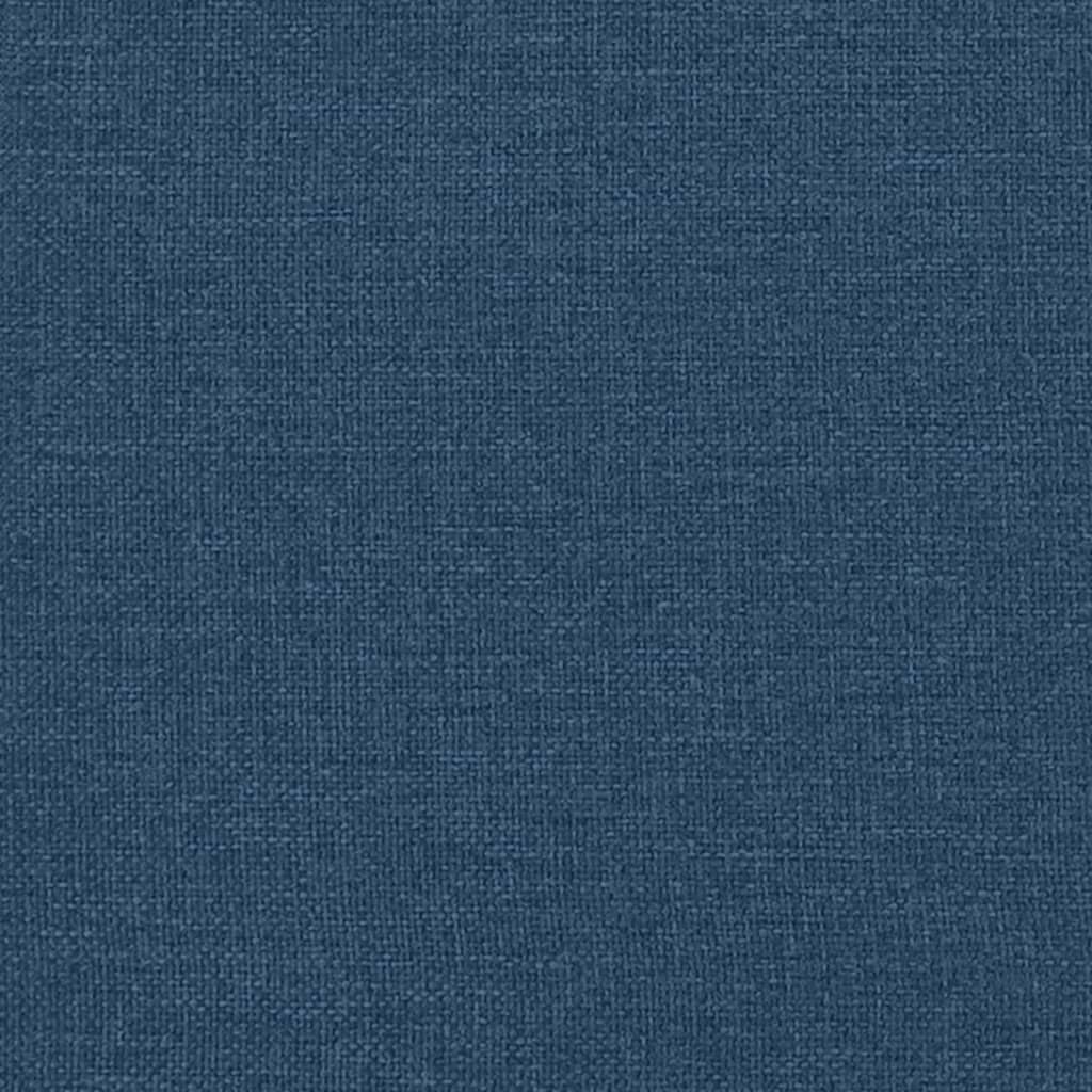 Bed with Mattress "Dover" Blue 90x200 cm Fabric