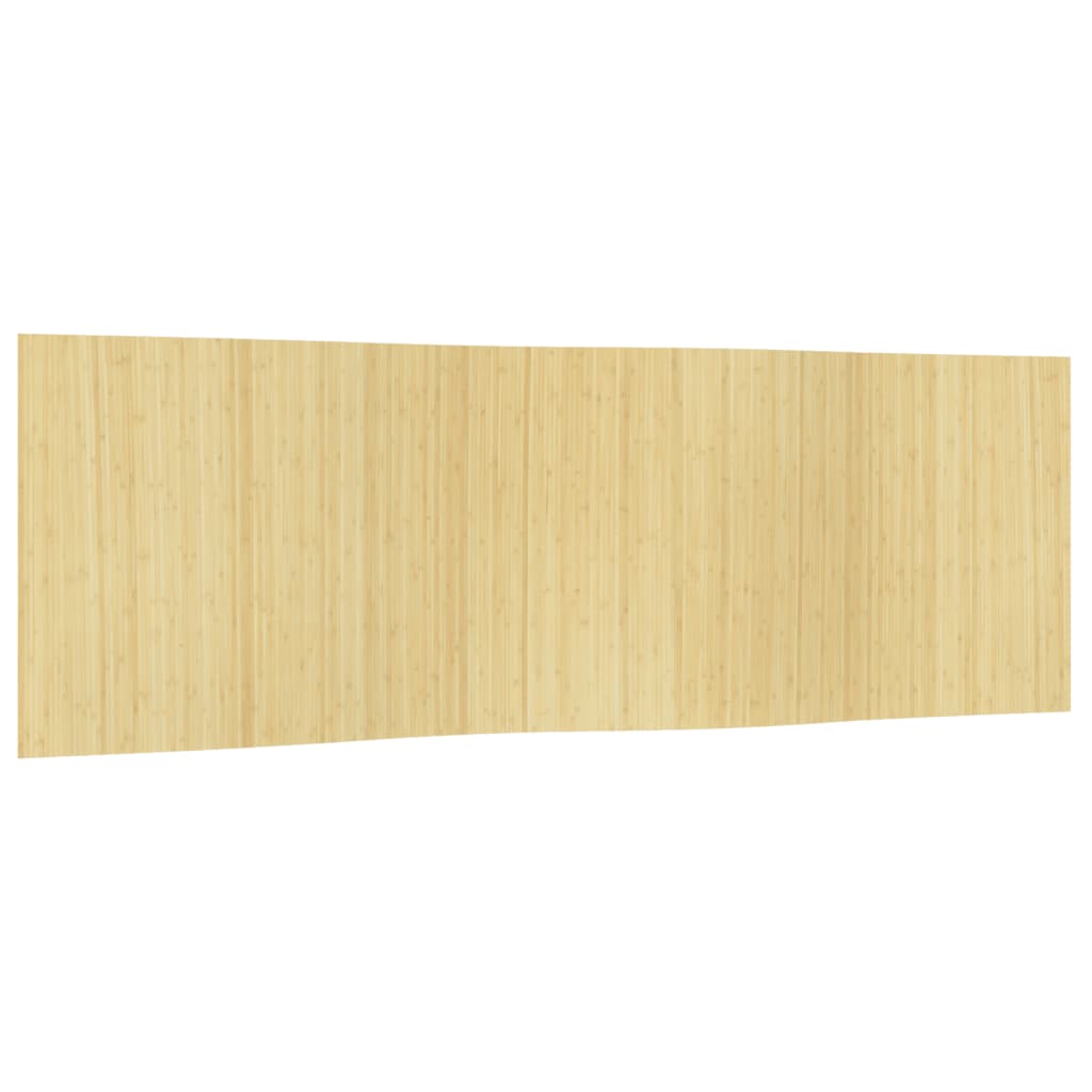 Rumsavdelare ljus naturlig 165x600 cm bambu