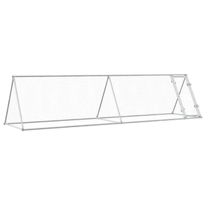 Hönsbur silver 400x105x91 cm galvaniserat stål