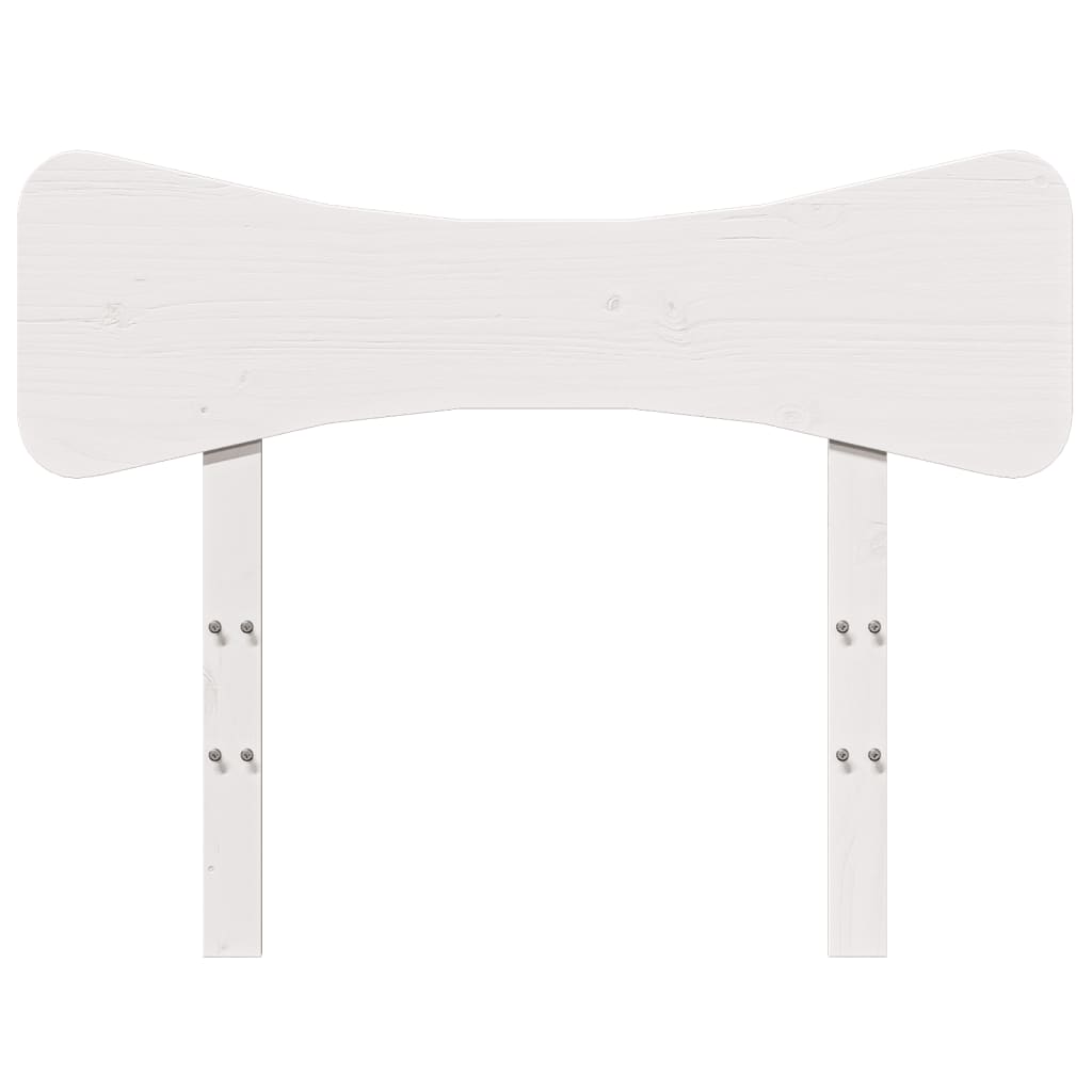 Sänggavel vit 75 cm massiv furu