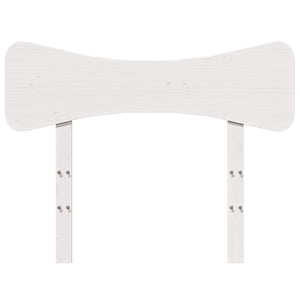 Sänggavel vit 75 cm massiv furu