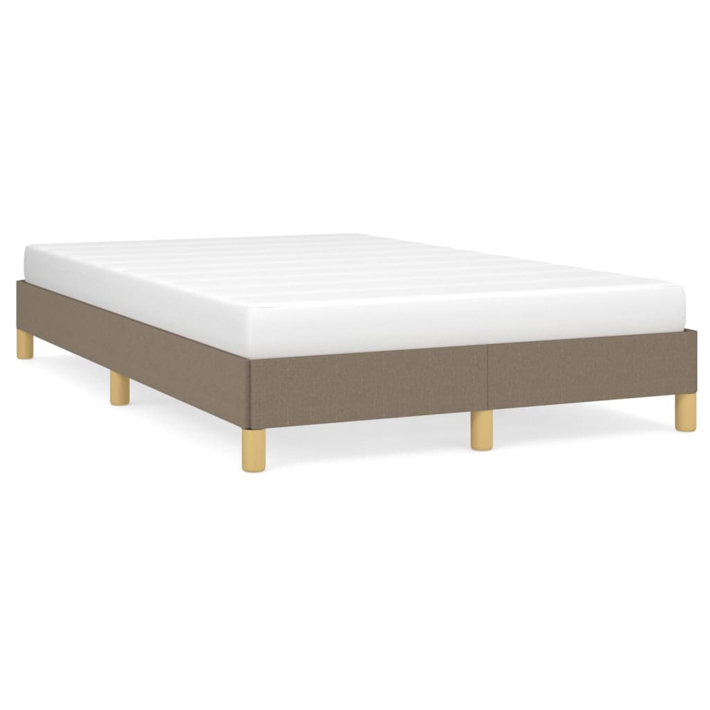 sängram utan madrass taupe 120x190 cm tyg