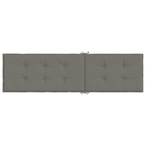 Solsängsdyna melerad mörkgrå (75+105) x 50 x 4 cm tyg