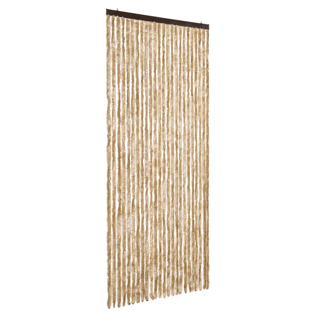 Insektsgardin beige 100x200 cm chenille