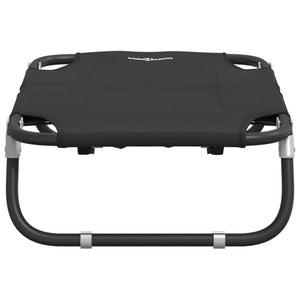 Hundbädd hopfällbar antracit oxfordtyg och stål