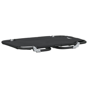 Hundbädd hopfällbar antracit oxfordtyg och stål