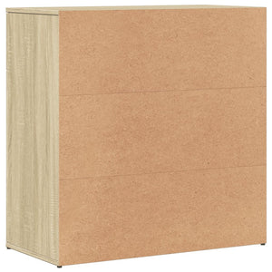 Skänk sonoma-ek 79x38x80 cm konstruerat trä