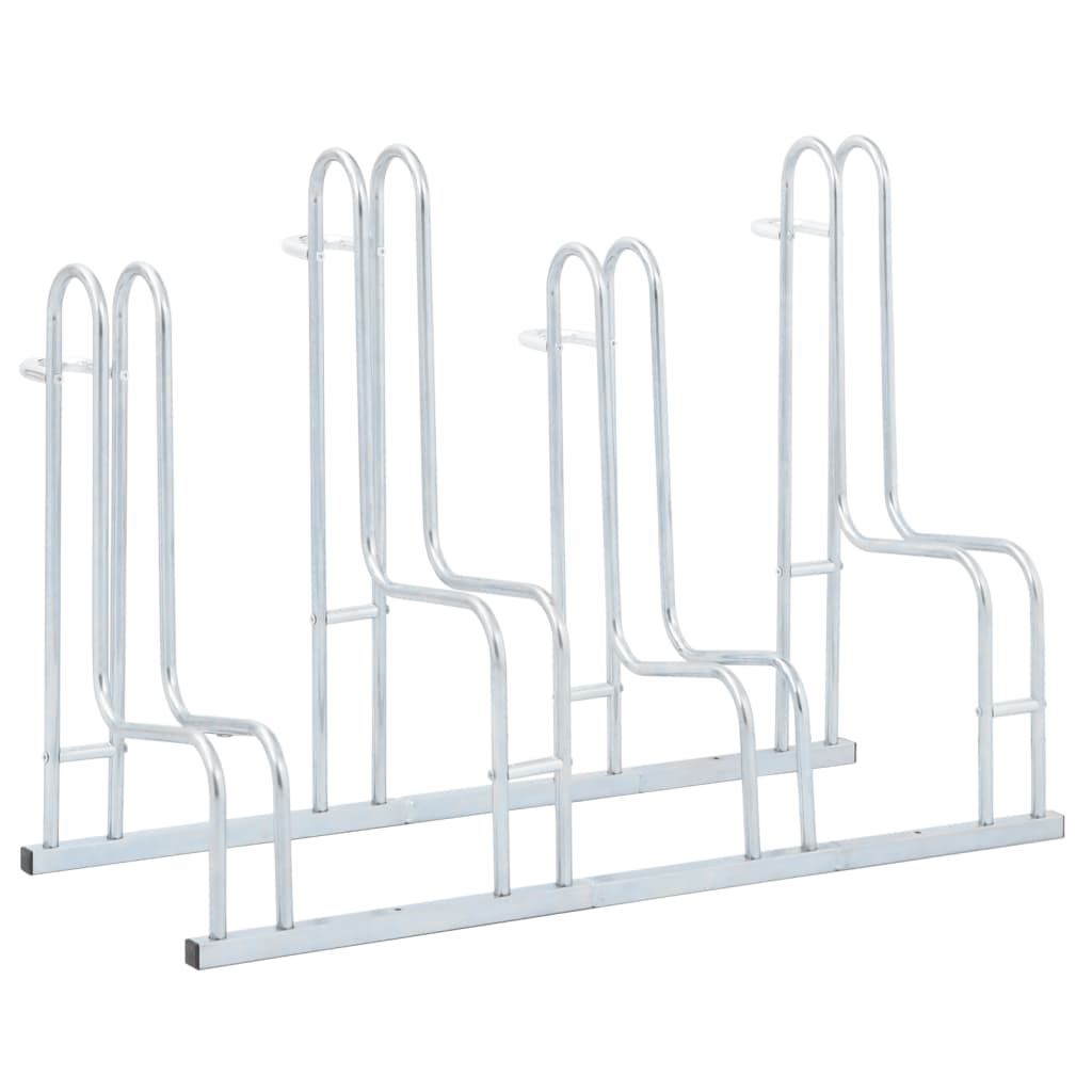 Cykelställ för 4 cyklar fristående galvaniserat stål