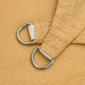 Solsegel 160 g/m² rektangulär sand 2x3 m HDPE