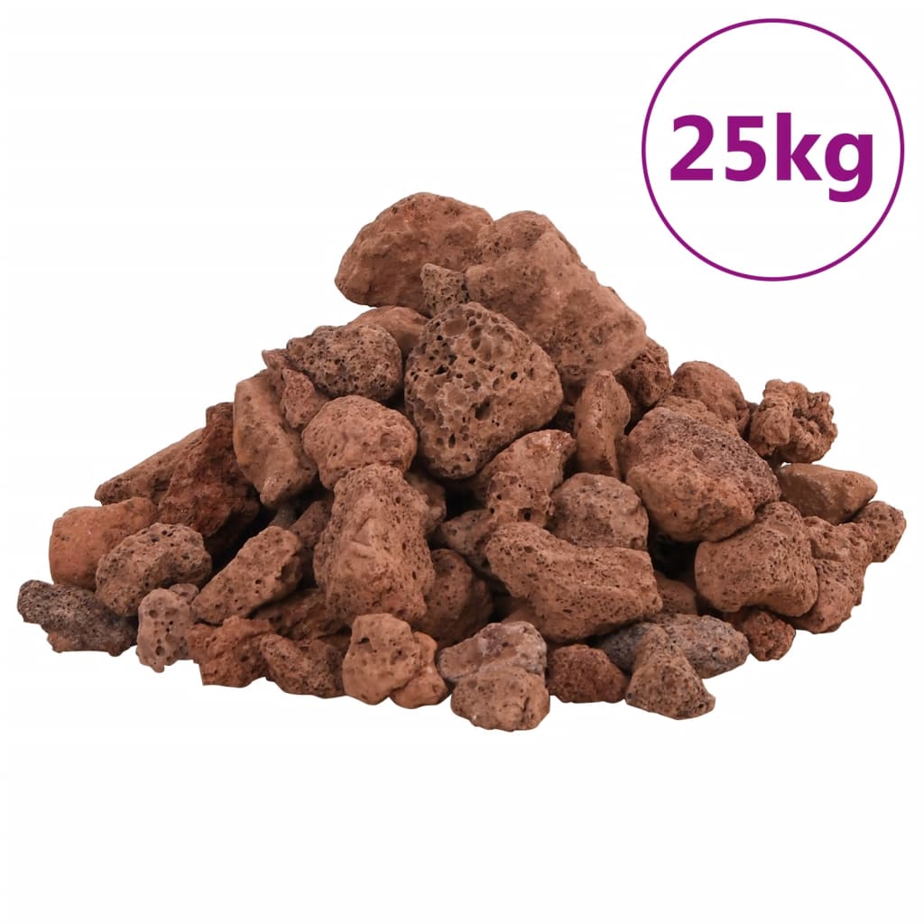 Lavagrus 25 kg röd 1-2 cm