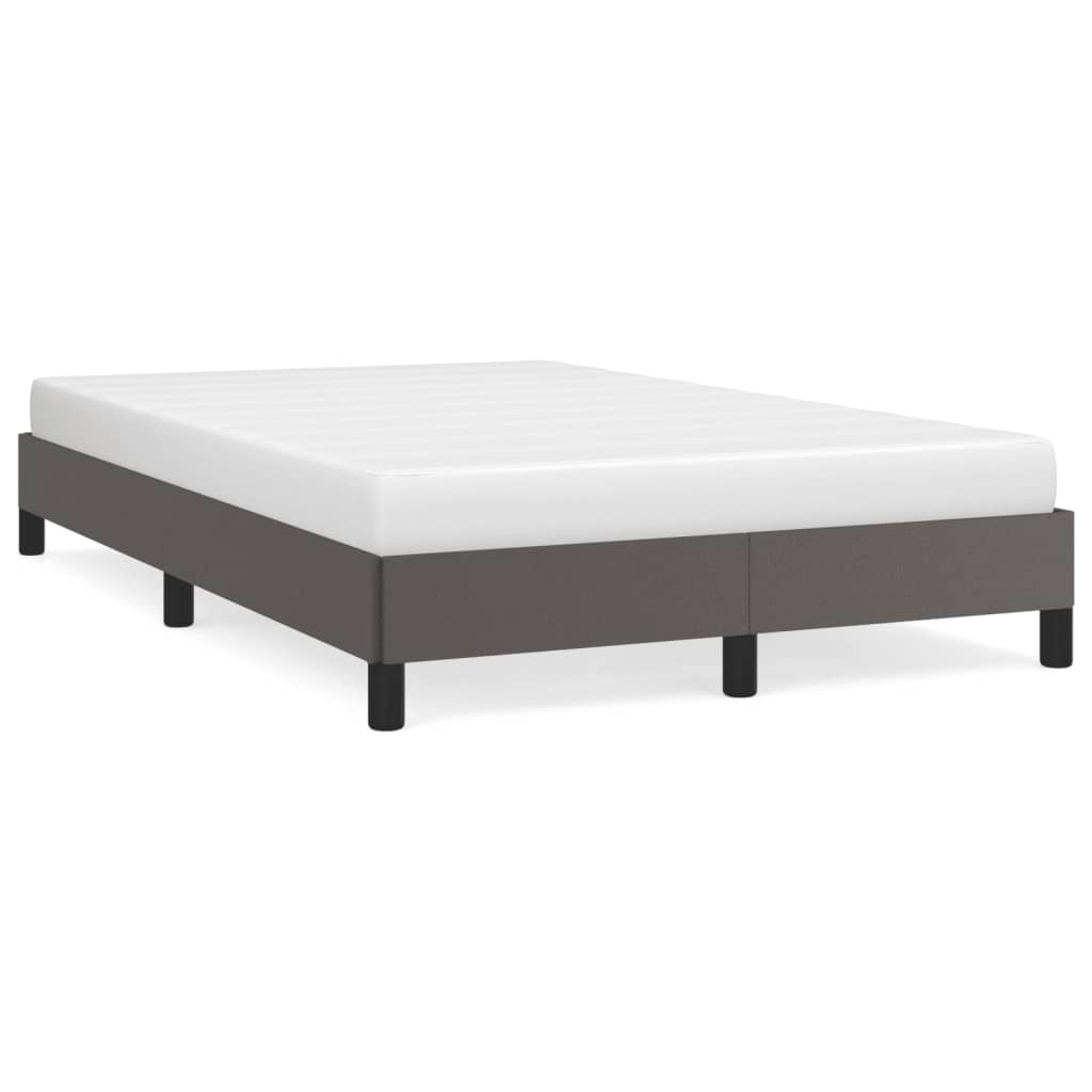 sängram utan madrass grå 120x190 cm konstläder