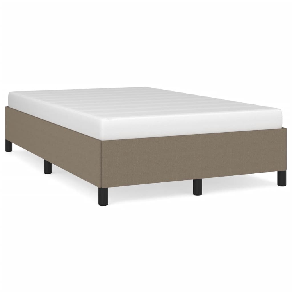 sängram utan madrass taupe 120x190 cm tyg