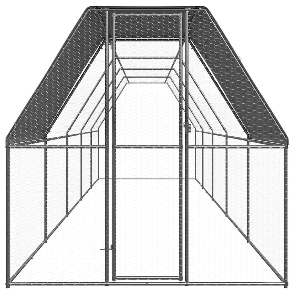 Hönsbur 2x10x2 m galvaniserat stål