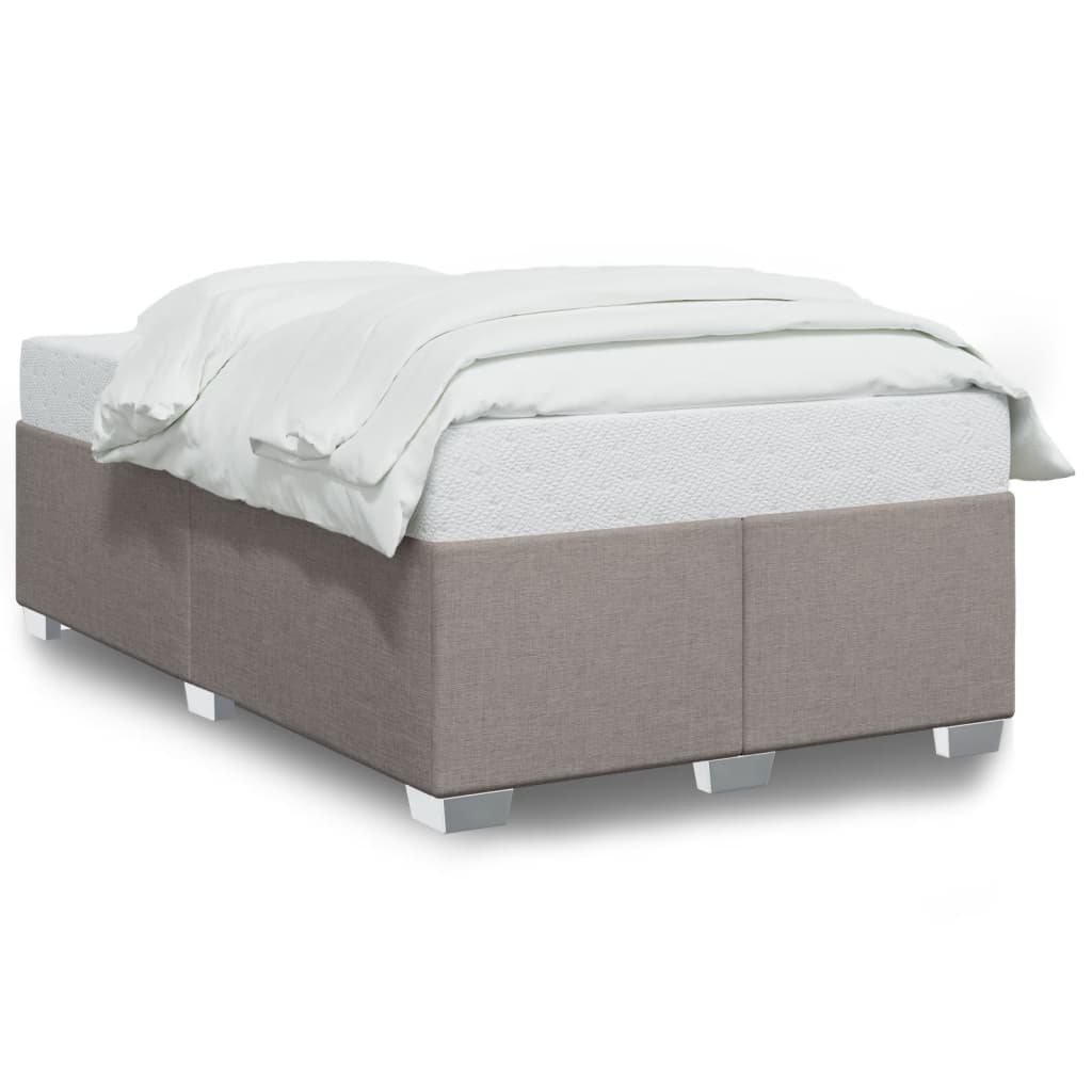 Sängram utan madrass taupe 120x200 cm tyg
