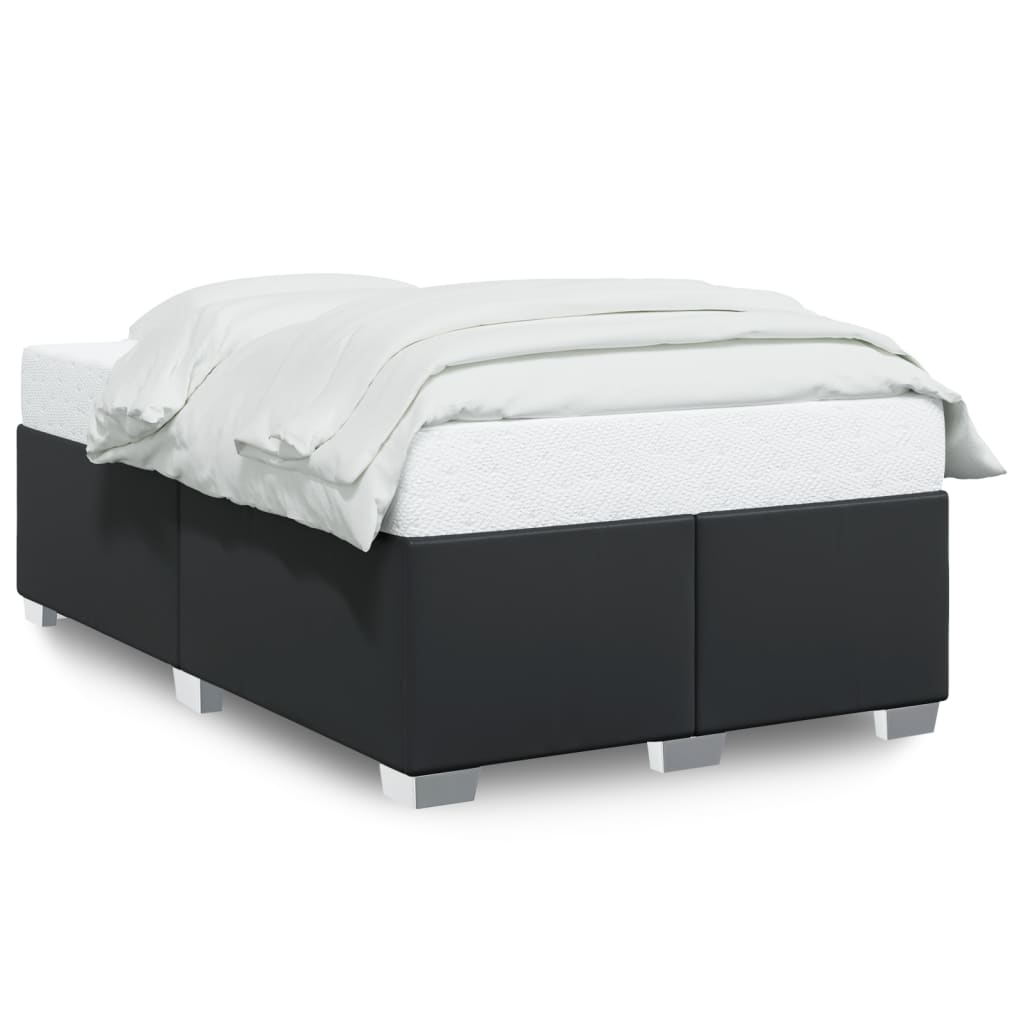 sängram utan madrass svart 120x190 cm konstläder