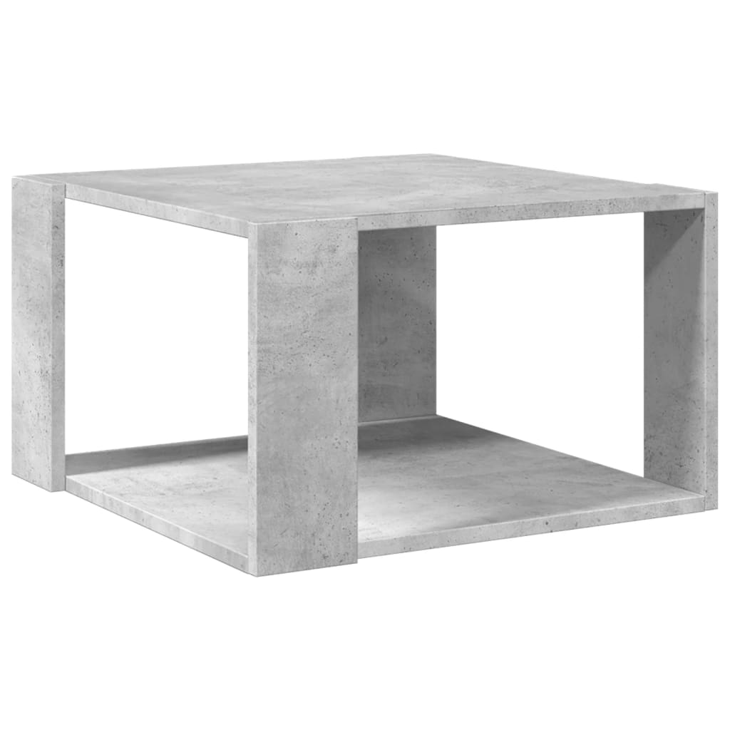 Soffbord betonggrå 51,5x51,5x30 cm konstruerat trä