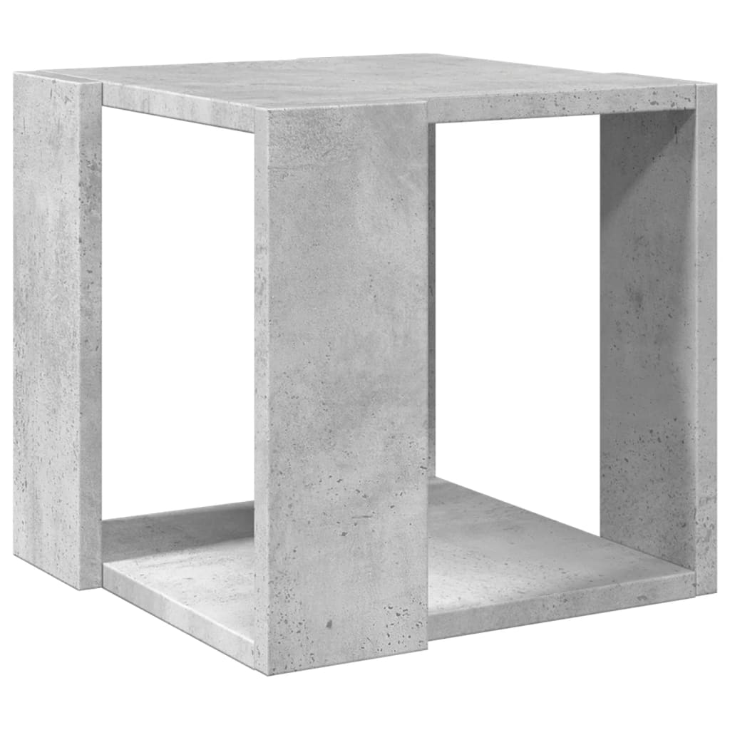 Soffbord betonggrå 32x32x30 cm konstruerat trä