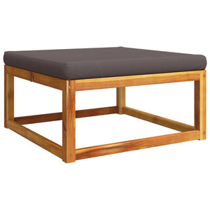 11-delad trädgårdssoffgrupp med kuddar trä akacia och rep