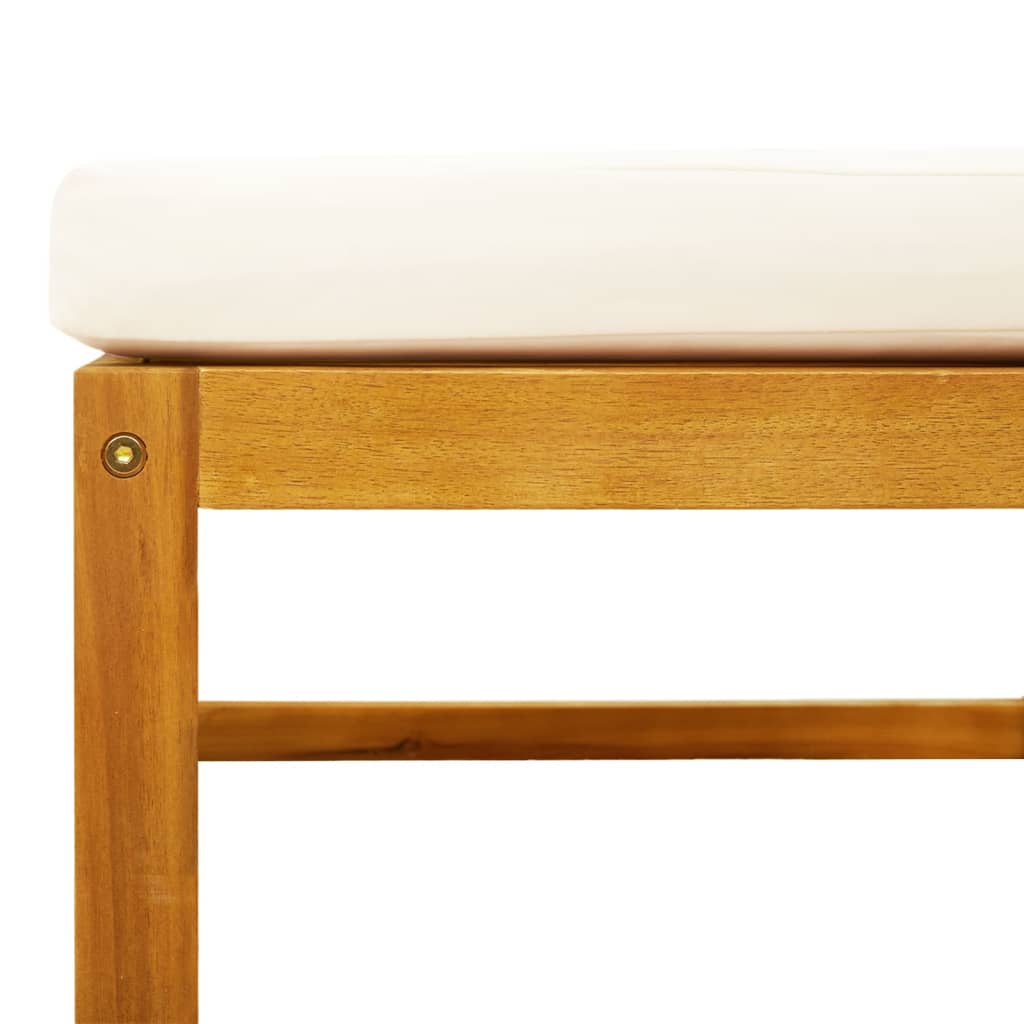 11-delad trädgårdssoffgrupp med kuddar trä akacia och rep