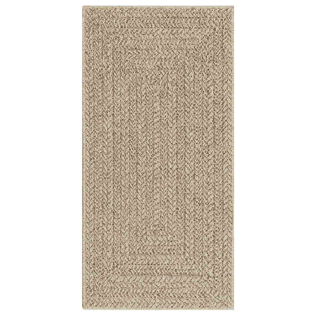 Matta ZIZUR beige 60x110 cm jutelook inomhus och utomhus