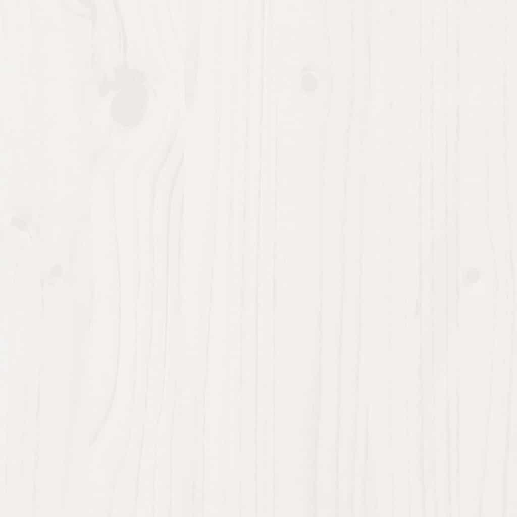 Sängram med lådor vit 180x200 cm massiv furu