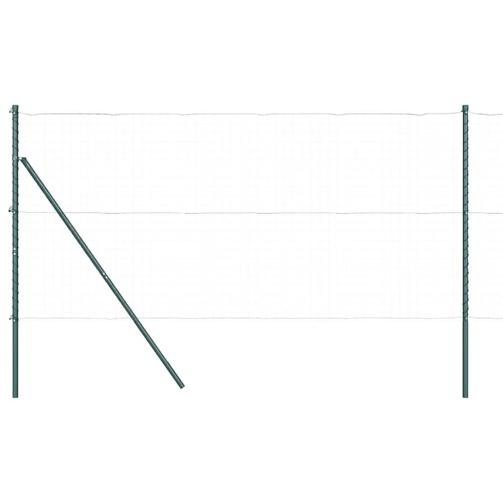 Stängselstolpe 26 pcs Grön 3,2 x 3,2 x 210 cm