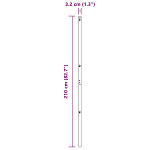 Stängselstolpe 52 pcs Grön 3,2 x 3,2 x 210 cm