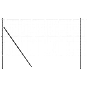 Stängselstolpe 26 pcs Grå 3,2 x 3,2 x 170 cm