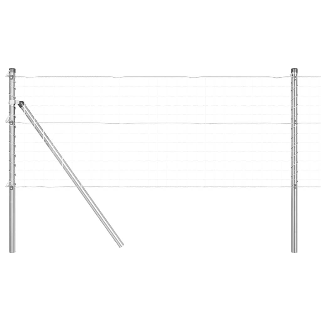 Stängselstolpe 52 pcs Grå 3,2 x 3,2 x 100 cm
