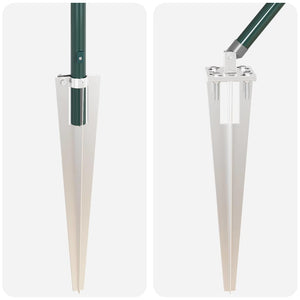 Stängselstolpe 52 pcs Grå 3,2 x 3,2 x 180 cm