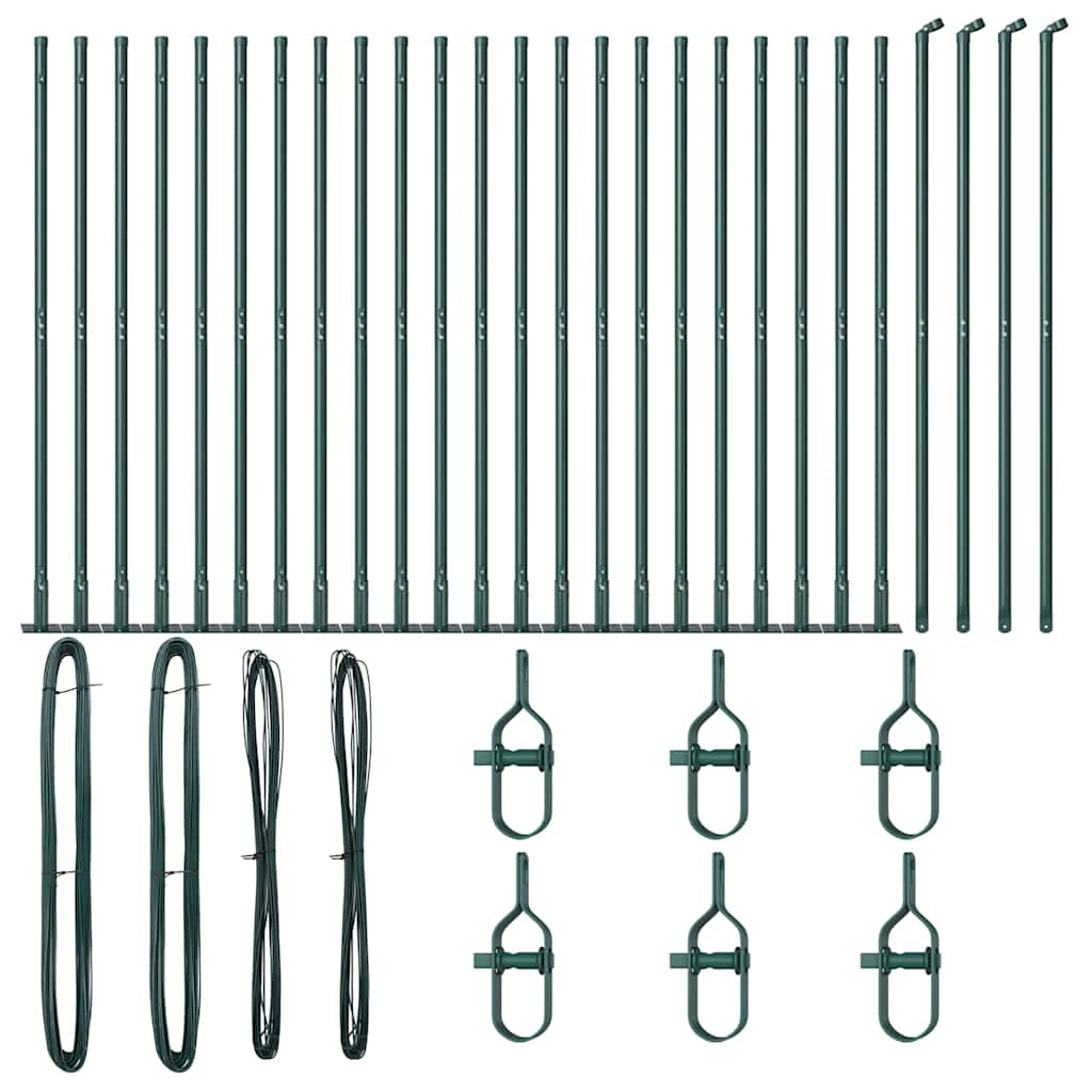 Stängselstolpe 26 pcs Grå 3,2 x 3,2 x 88,5 cm