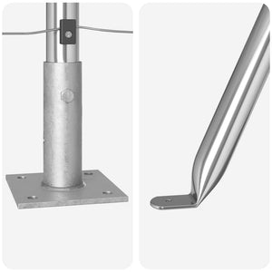 Stängselstolpe 26 pcs Grå 3,2 x 3,2 x 110 cm