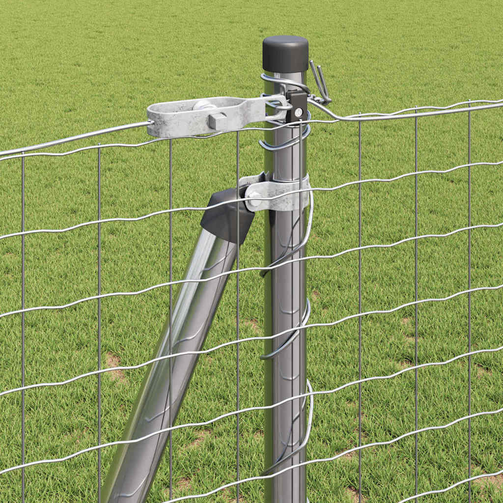 Stängselstolpe 26 pcs Grå 3,2 x 3,2 x 68,5 cm