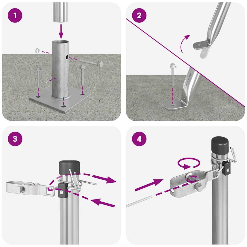 Stängselstolpe 26 pcs Grå 3,2 x 3,2 x 68,5 cm