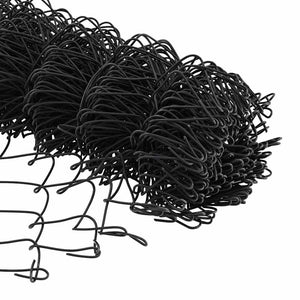 Stängselstolpe Grå 25 x 0,6 m (40 x 40 mm nät) Stål och PVC