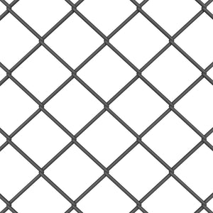 Stängselstolpe Grå 25 x 0,8 m (60 x 60 mm nät) Stål