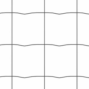 Stängsel med stolpe Grå 1,5 x 10 m Stål