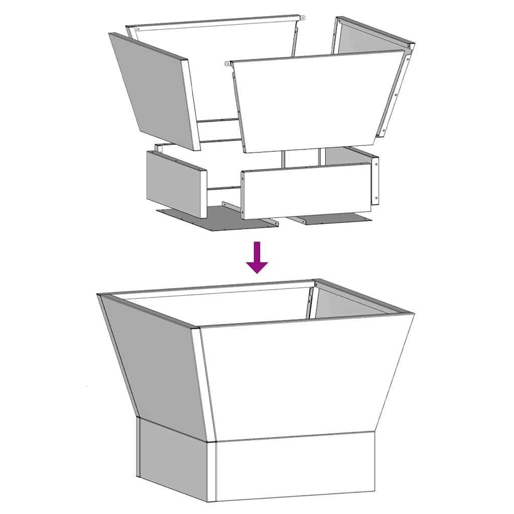 Eldstad Svart 40 x 40 x 35 cm Stål