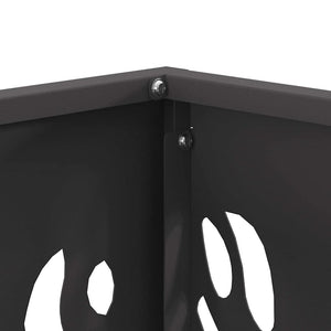 Eldstad Svart 40 x 40 x 40 cm Stål