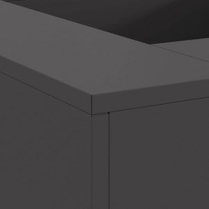 Eldstad Svart 80 x 80 x 40 cm Kallvalsat stål