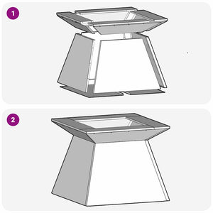 Eldstad Svart 48 x 48 x 40 cm Stål