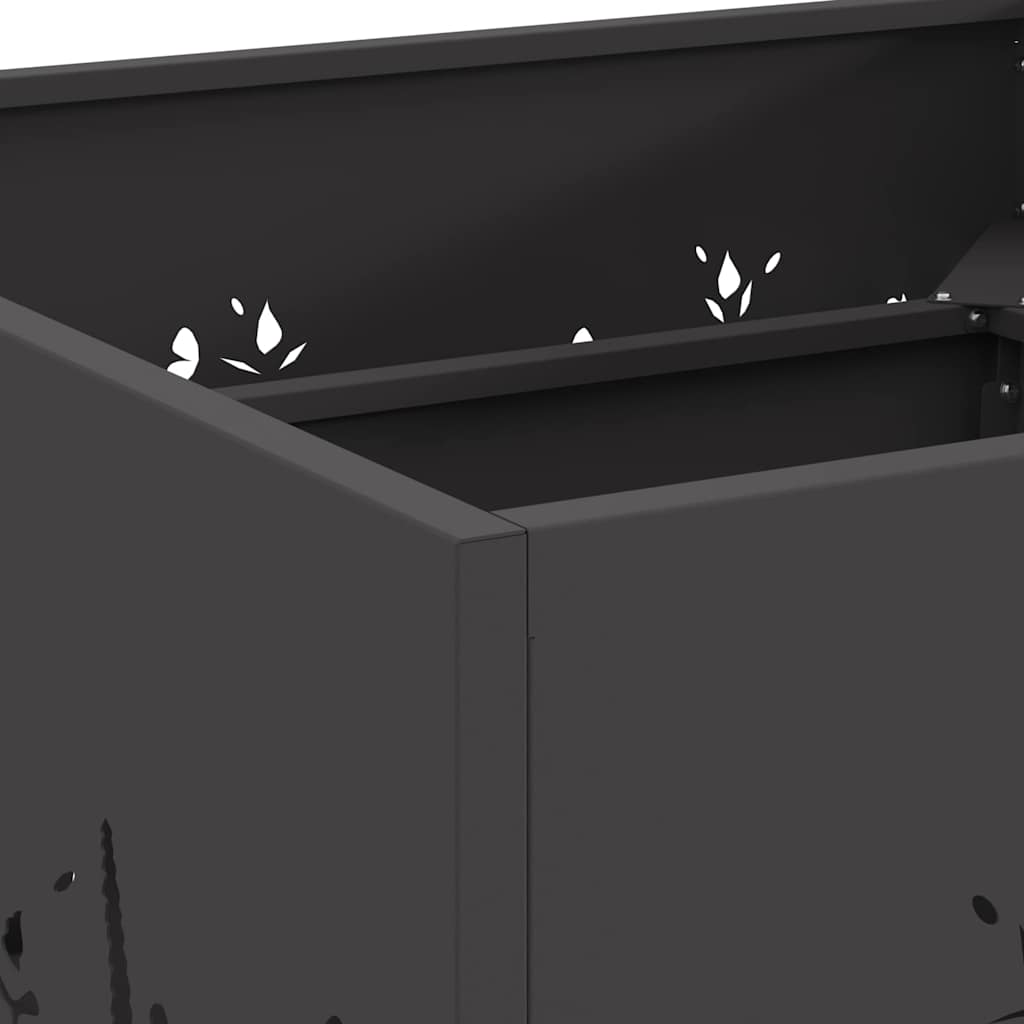 Eldstad Svart 60 x 60 x 30 cm Stål