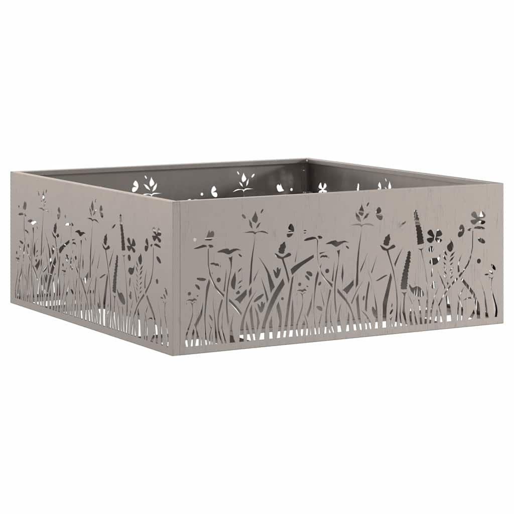 Eldstad Brun 80 x 80 x 30 cm cortenstål